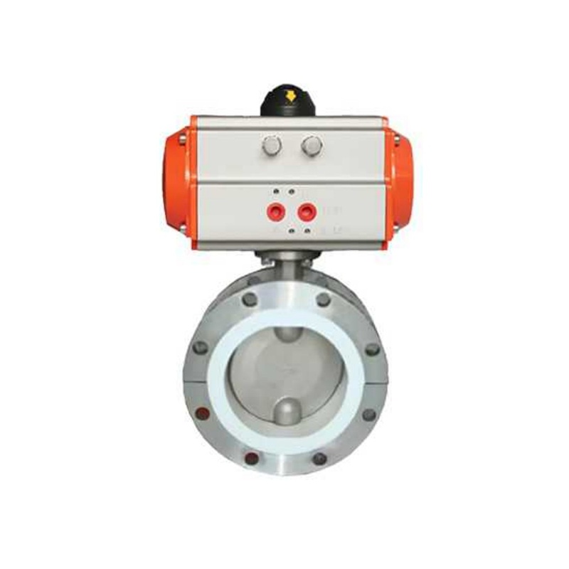 HK59-DF Pn&ouml;matik Flanşlı Kelebek Vana