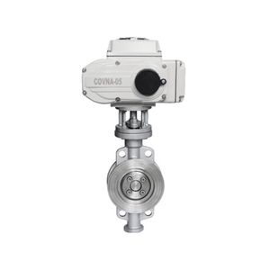 V&aacute;lvula de mariposa el&eacute;ctrica tipo oblea con sello duro HK60-DG