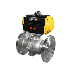 V&aacute;lvula de esfera pneum&aacute;tica com flange de 2 vias HK55-F