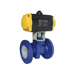 HK55-FC صمام كروي ذو حواف مبطنة بالهواء المضغوط PTFE