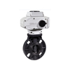 HK60-DP Electrie UPVC บัตเตอร์ฟลายวาล์ว