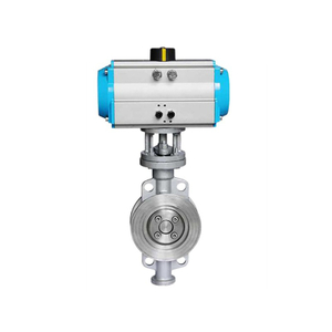 HK59-DG บัตเตอร์ฟลายวาล์วซีลแข็งแบบนิวเมติก