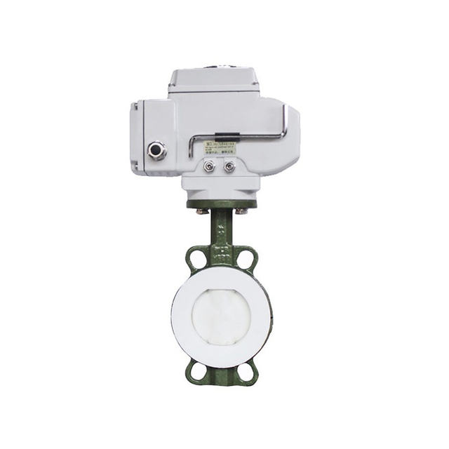 Vanne papillon &eacute;lectrique rev&ecirc;tue de PTFE HK60-DC