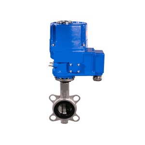 HK60-EX-DS วาล์วผีเสื้อเวเฟอร์สแตนเลสไฟฟ้าป้องกันการระเบิด