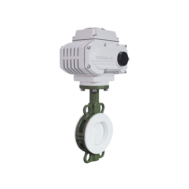 HK60-DC صمام الفراشة الكهربائي المبطن بـ PTFE