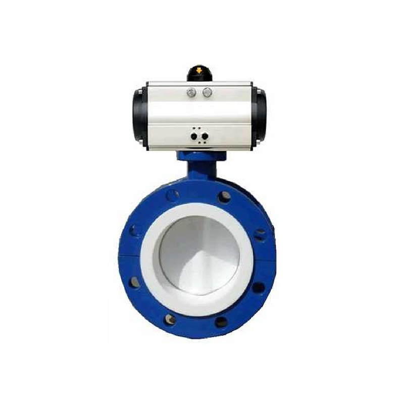Vanne papillon pneumatique au fluor HK59-DC