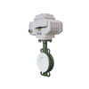 HK60-DC صمام الفراشة الكهربائي المبطن بـ PTFE